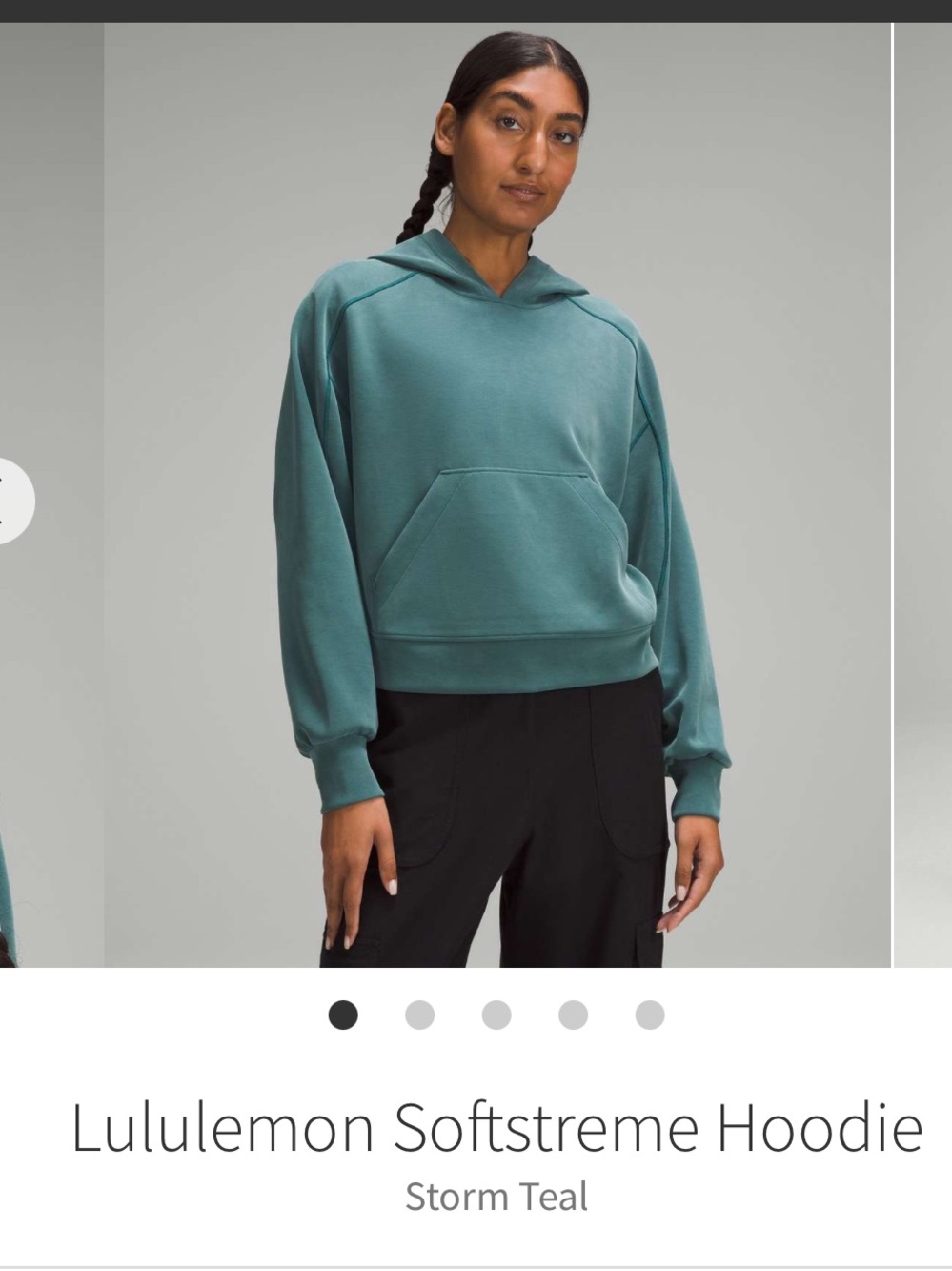 lululemon athletica Softstreme Hoodie in Storm Teal